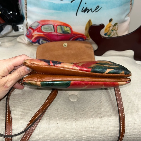 Patricia Nash Leather Spring Multicolor Balluri Tooled Crossbody Bag Florence - Picture 11 of 15